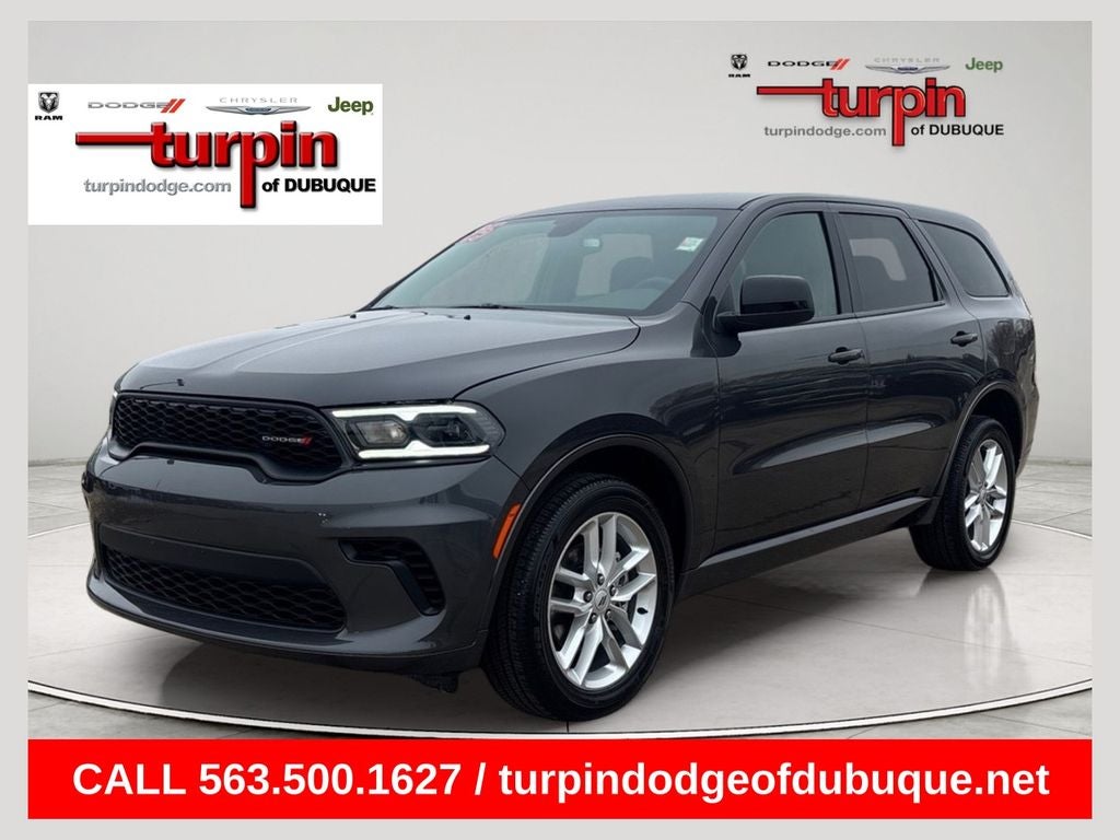 2025 Dodge Durango GT in Vapor Gray — front three-quarter view