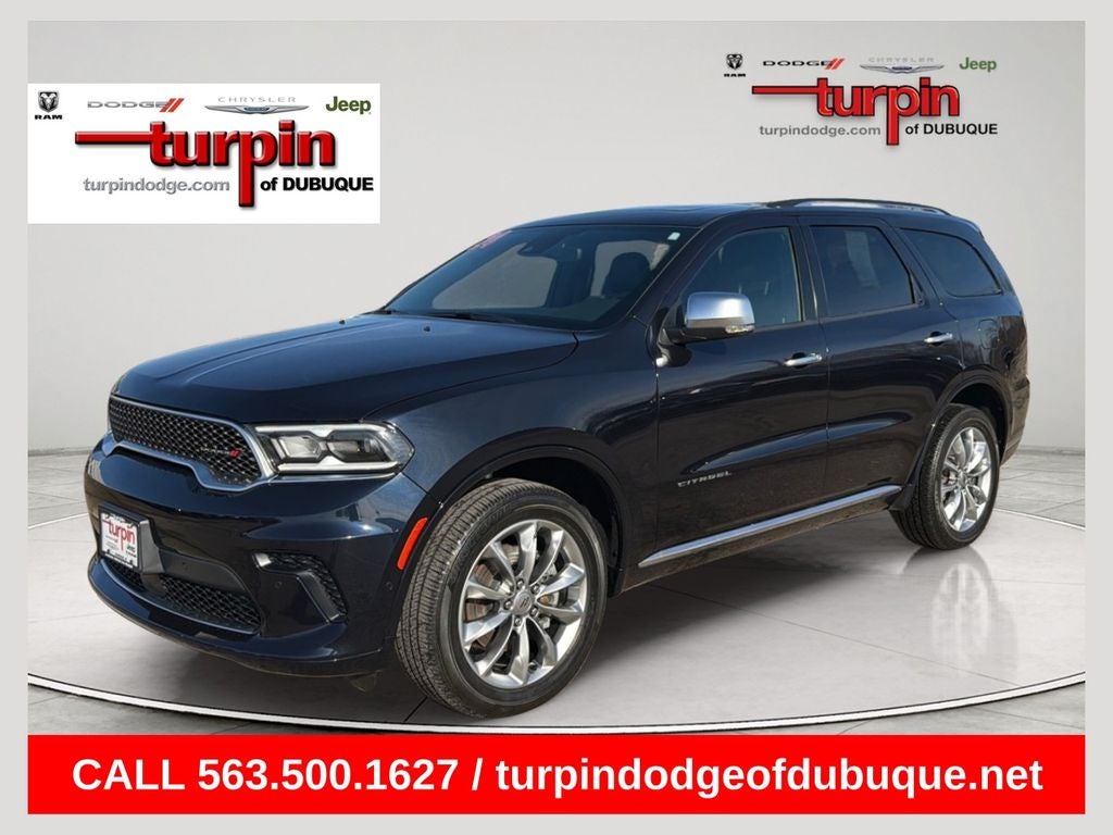 2024 Dodge Durango Citadel in Night Moves — front three-quarter view
