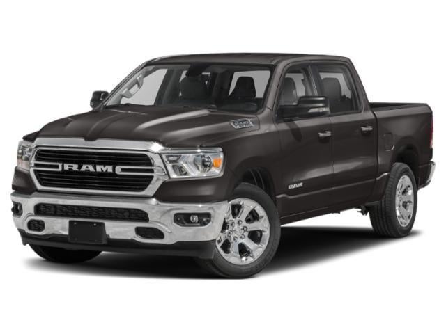 2021 RAM 1500 Big Horn/Lone Star in Granite Crystal Metallic Clearcoat — front three-quarter view