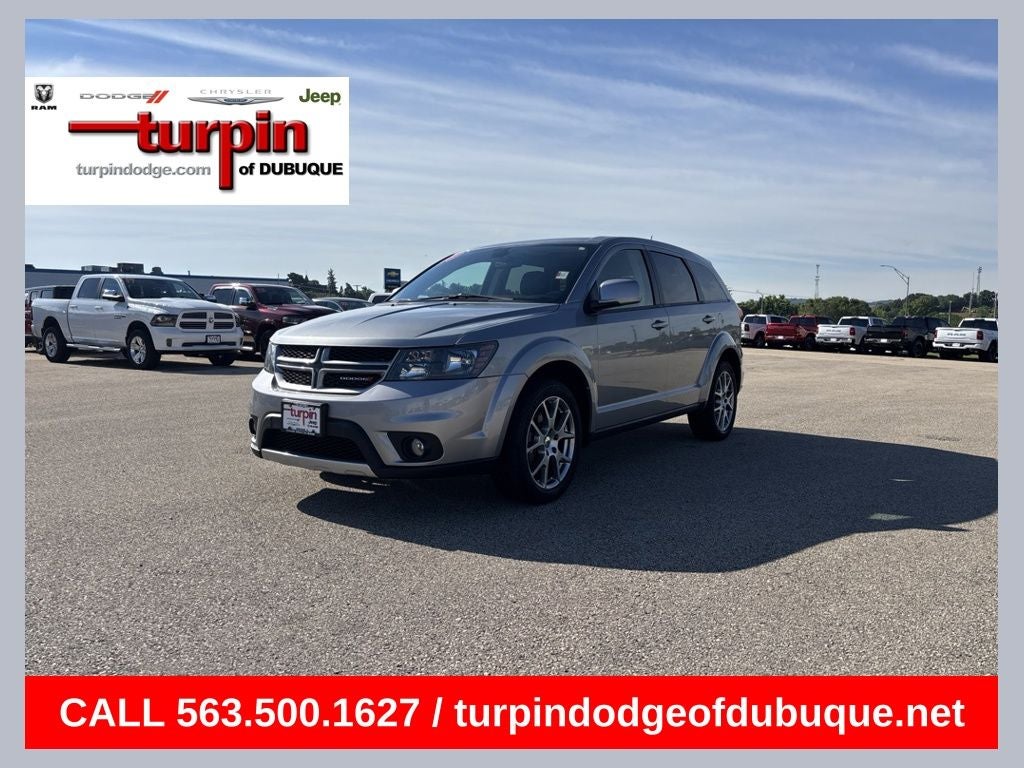2019 Dodge Journey GT in Billet Clearcoat — front three-quarter view