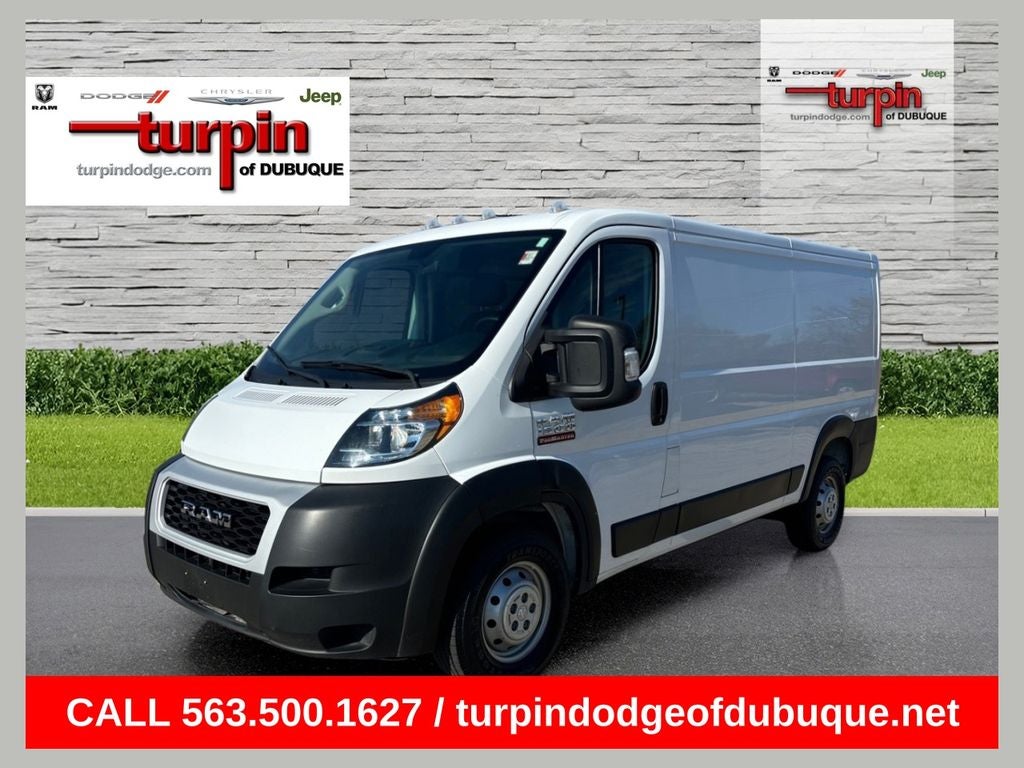 2021 RAM ProMaster 1500 Low Roof in Bright White Clearcoat — front three-quarter view