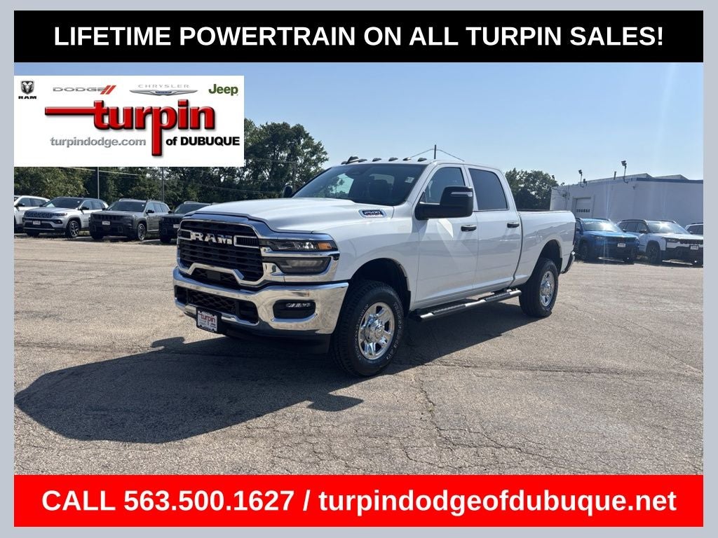 2026 RAM 2500 Tradesman in Bright White Clearcoat — front three-quarter view