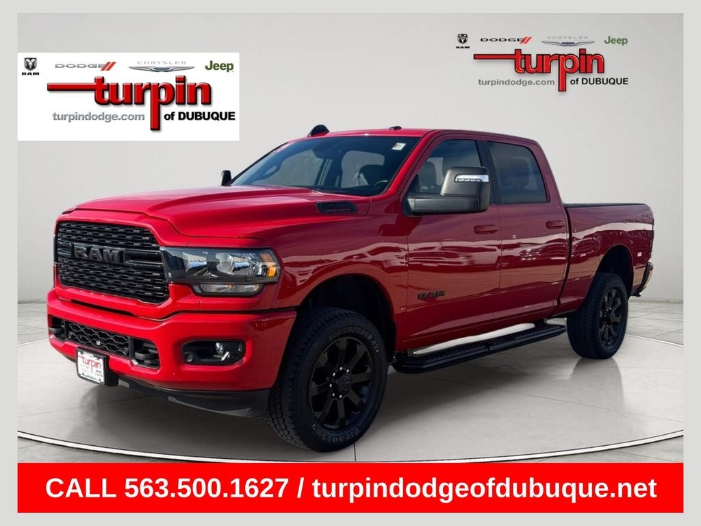 2024 RAM 2500 Big Horn in Flame Red Clearcoat — front three-quarter view