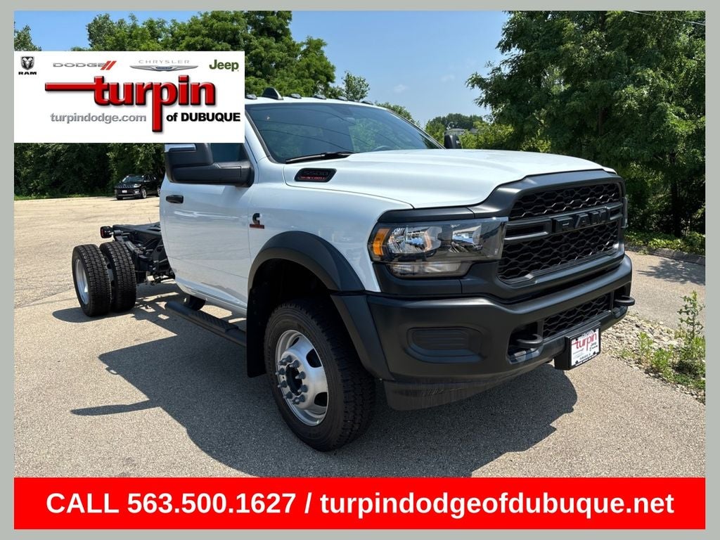 2024 RAM 5500HD Tradesman in Bright White Clearcoat — front three-quarter view