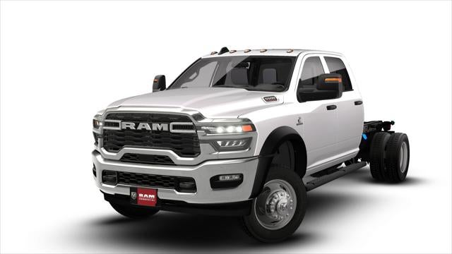2026 RAM 5500HD Tradesman in Bright White Clearcoat — front three-quarter view