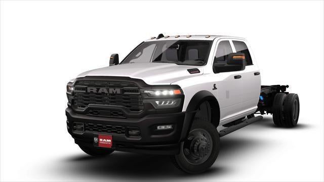 2026 RAM 5500HD Tradesman in Bright White Clearcoat — front three-quarter view